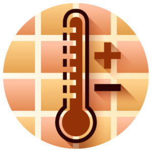 Icon von einem Thermometer