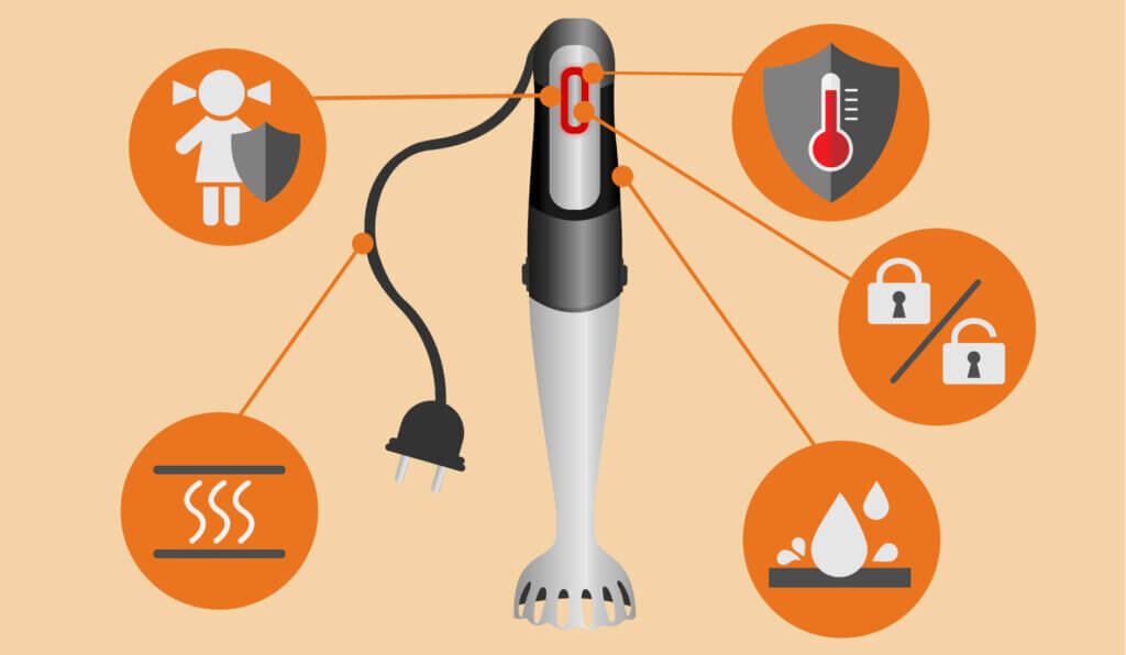 Sicherheitsfunktionen Stabmixer