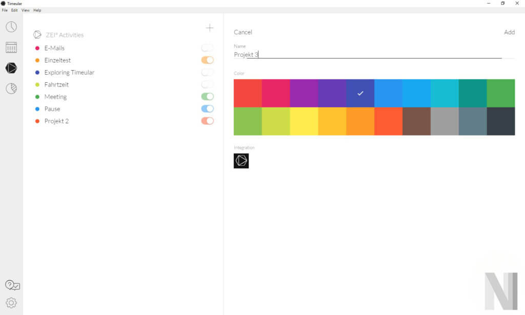 Einblick in die Weboberflaeche