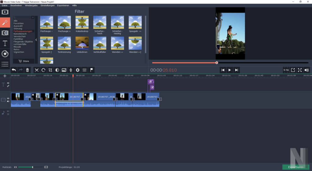 Screenshot um Bedienungsweise zu verdeutlichen. 