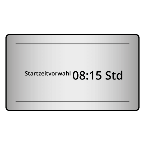 Startzeitvorwahl